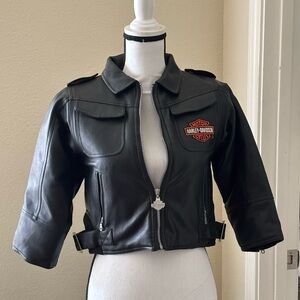 Harley-Davidson Black Leather Motorcycle Jacket